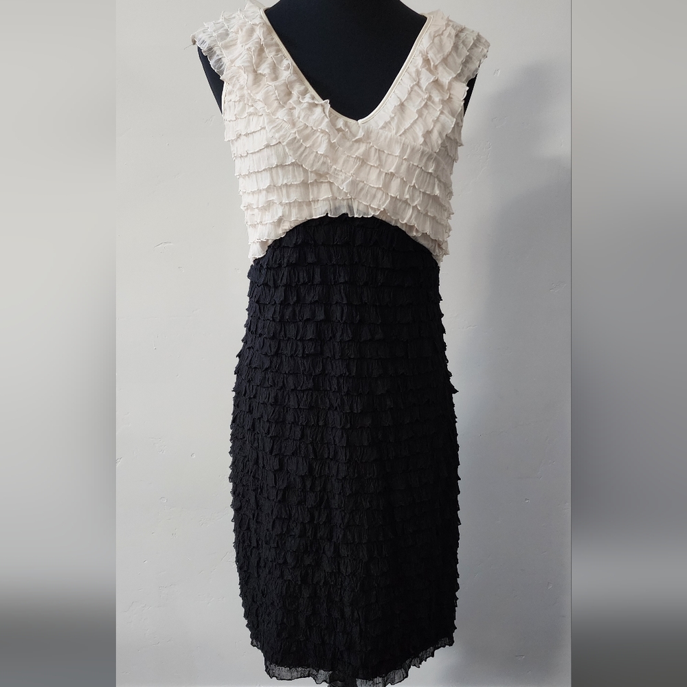 Ruffle Knee Length Dress